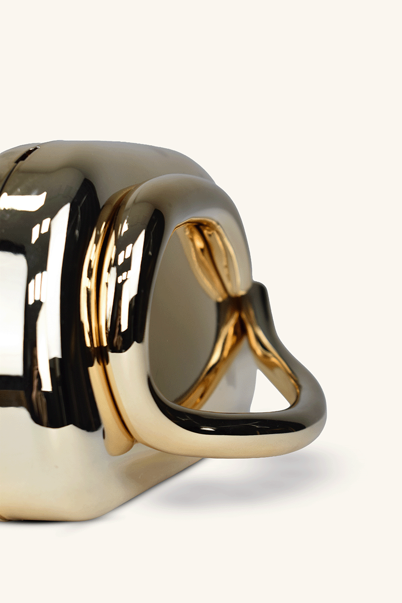 Glow Model Sedefli Abiye Çanta - Gold