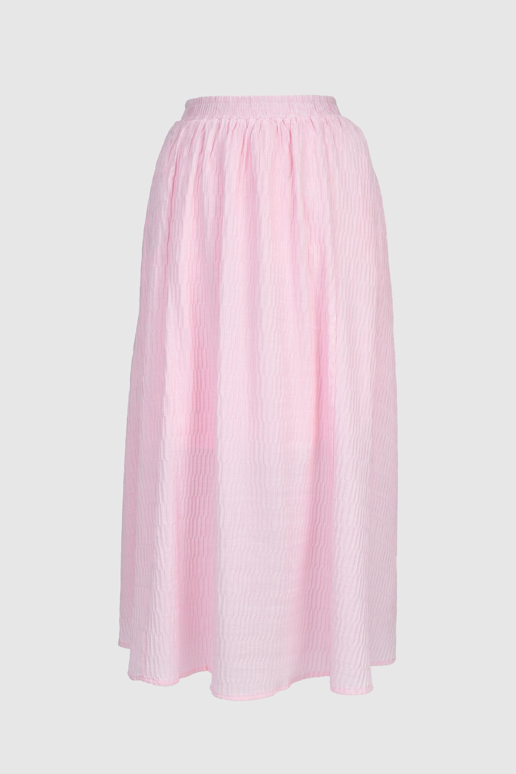 Jakarlı Etek -Pembe