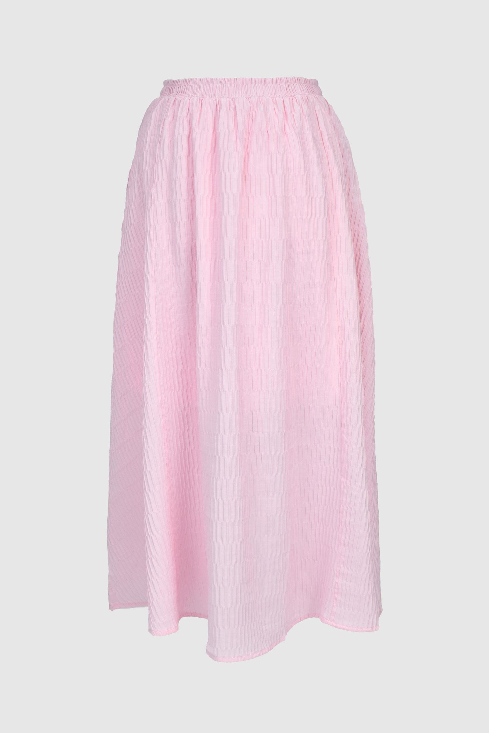Jakarlı Etek -Pembe