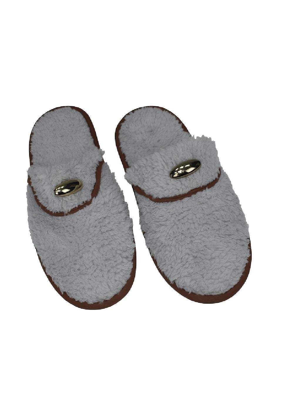 Kadın Kışlık Ev Terliği - Gri 