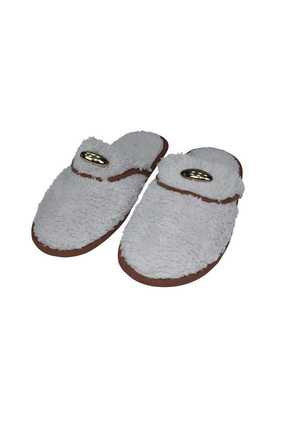 Kadın Kışlık Ev Terliği - Gri 