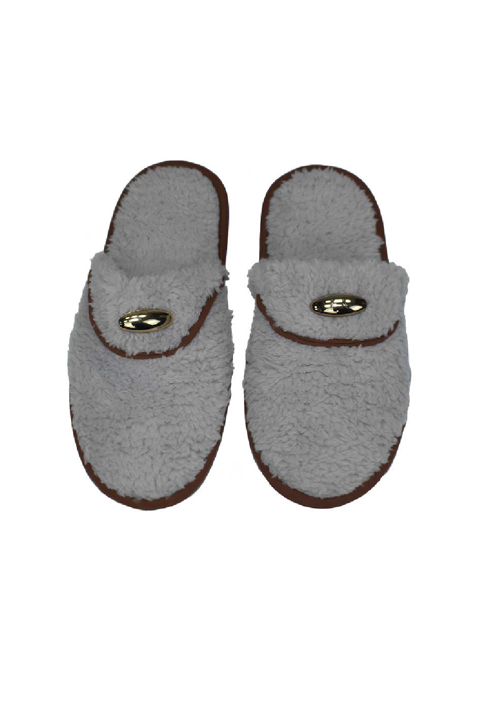 Kadın Kışlık Ev Terliği - Gri 