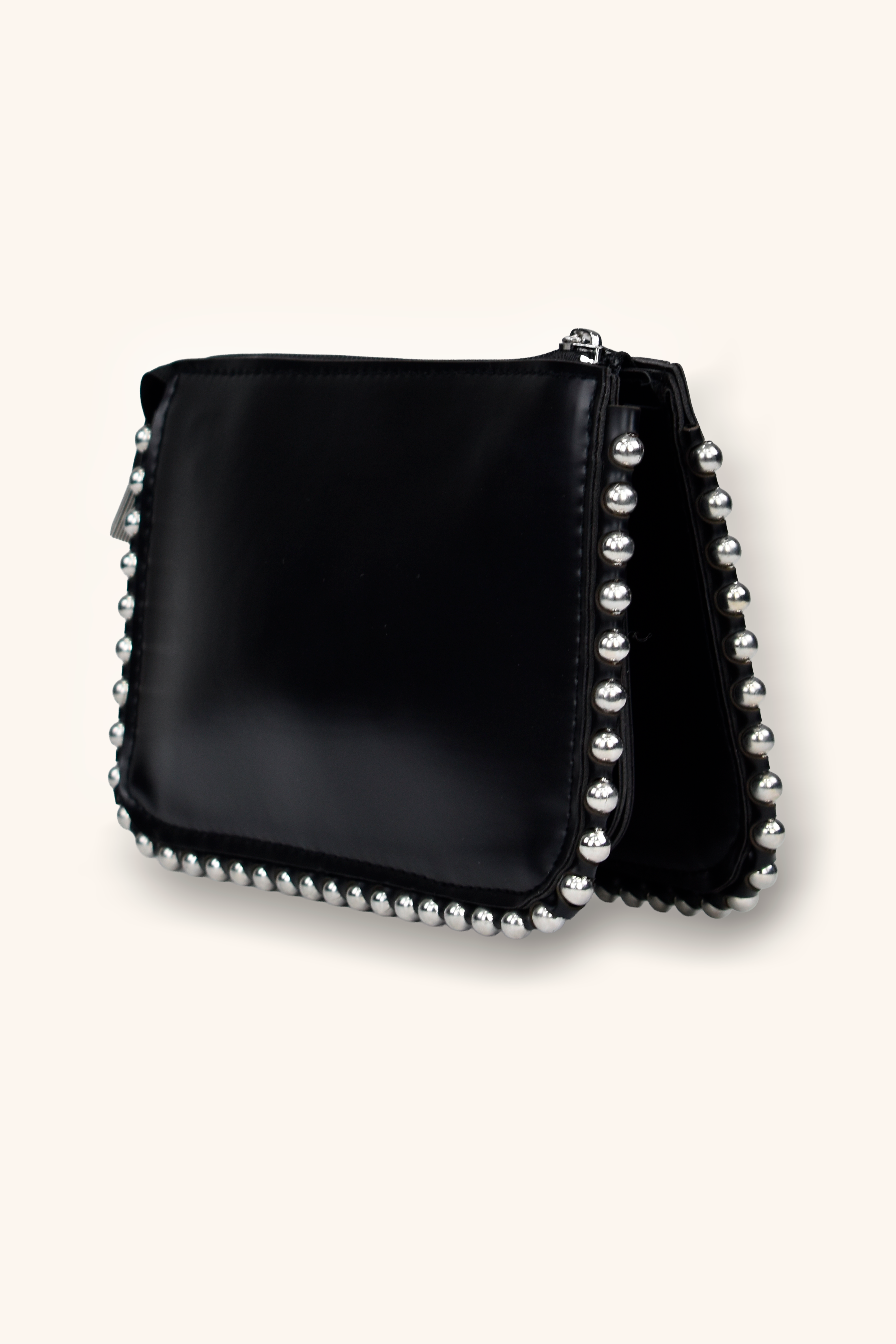 Mini Boncuklu Çanta - Siyah