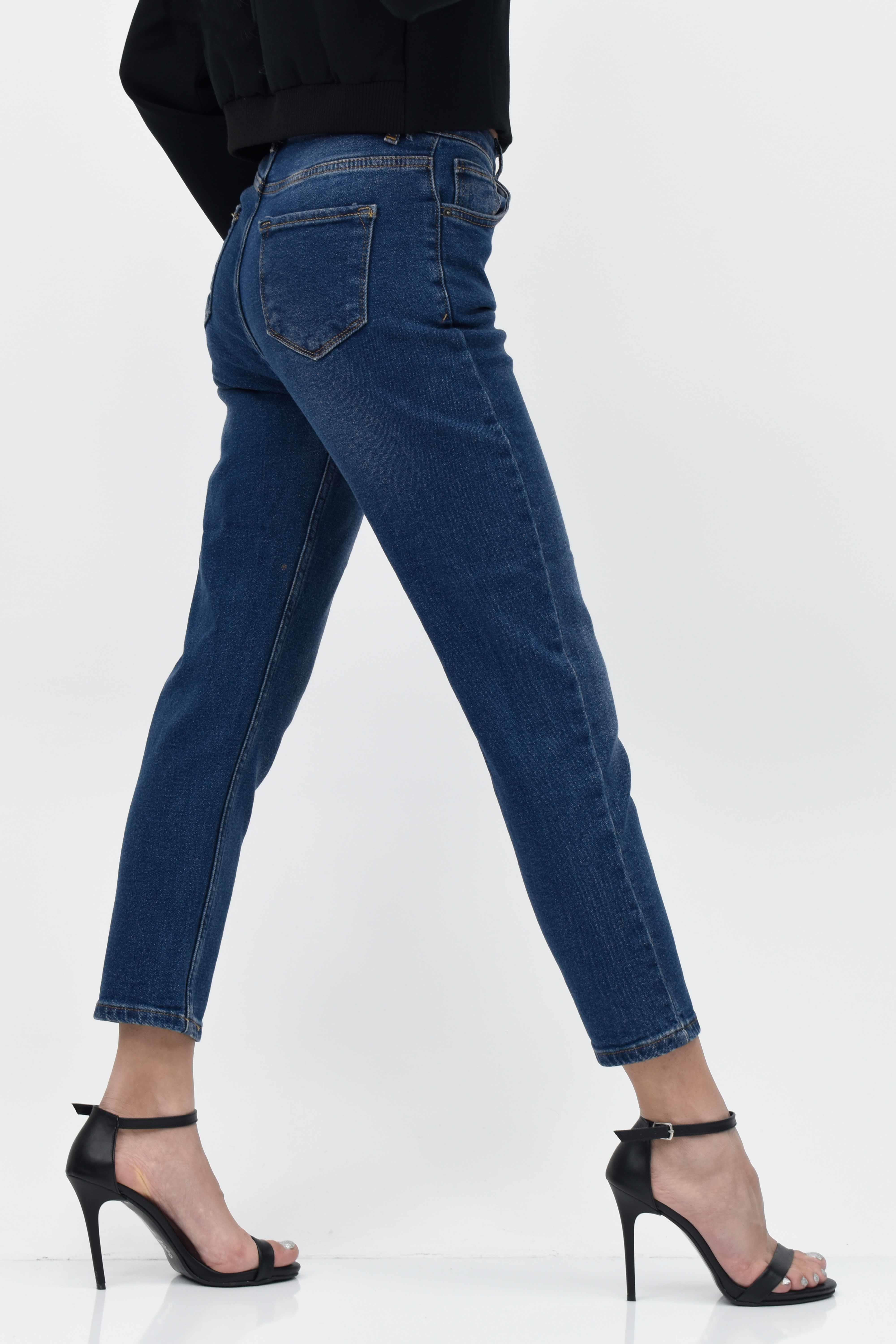 Mom Kot Pantolon - Lacivert