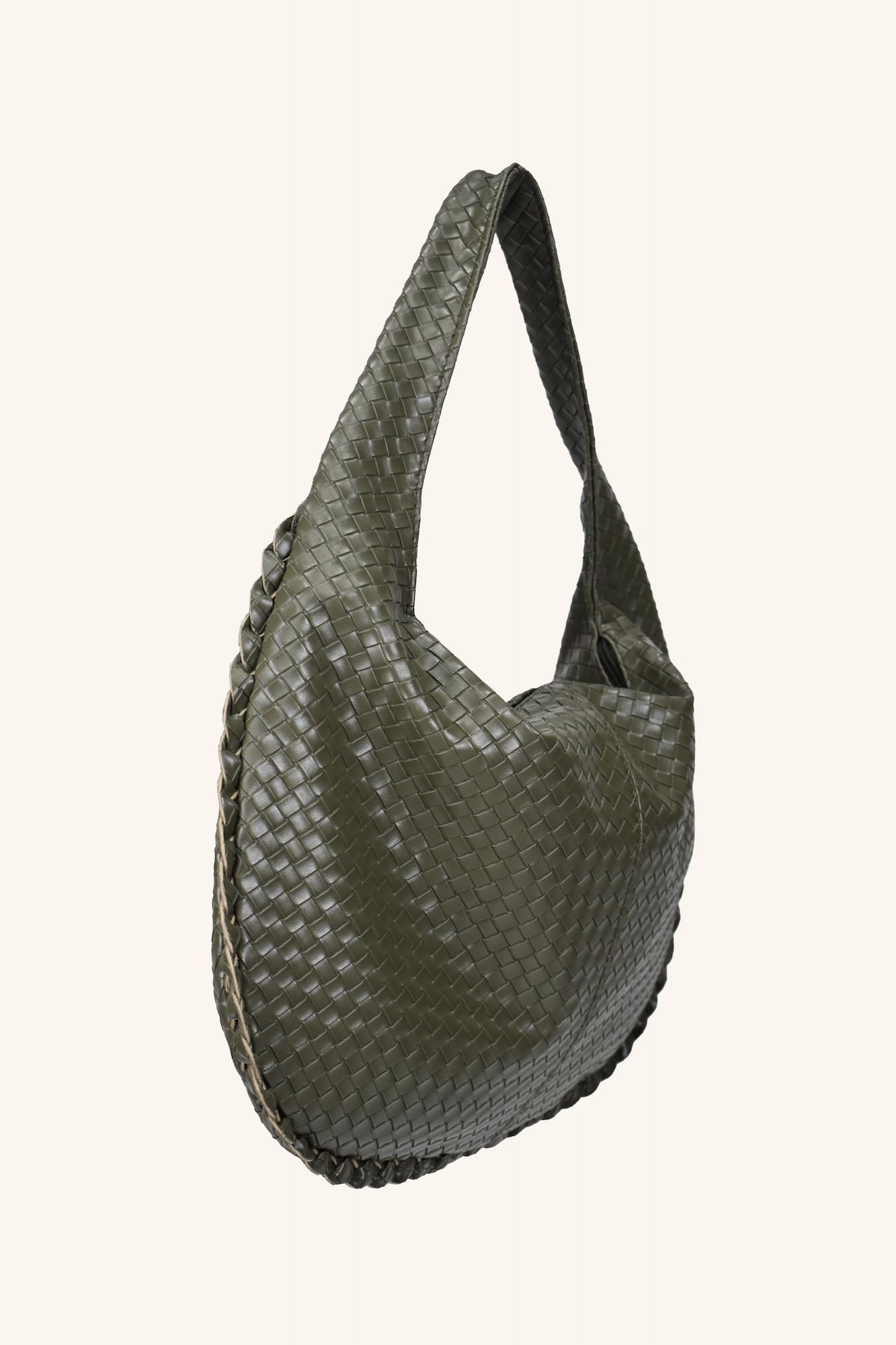 Mono Büyük Boy El ve Omuz Çantası - Yeşil