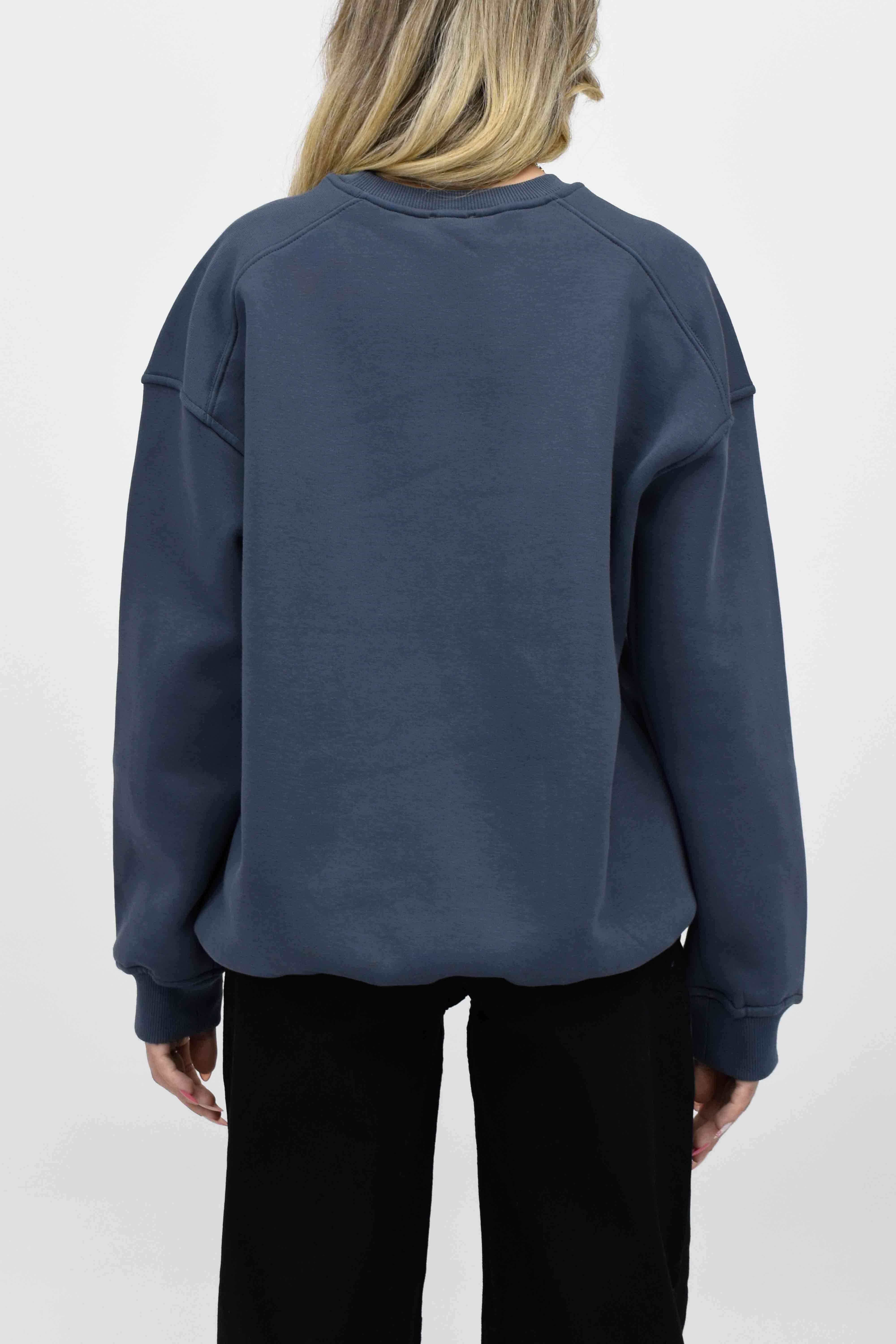 Oversize Sweatsirt-Füme 