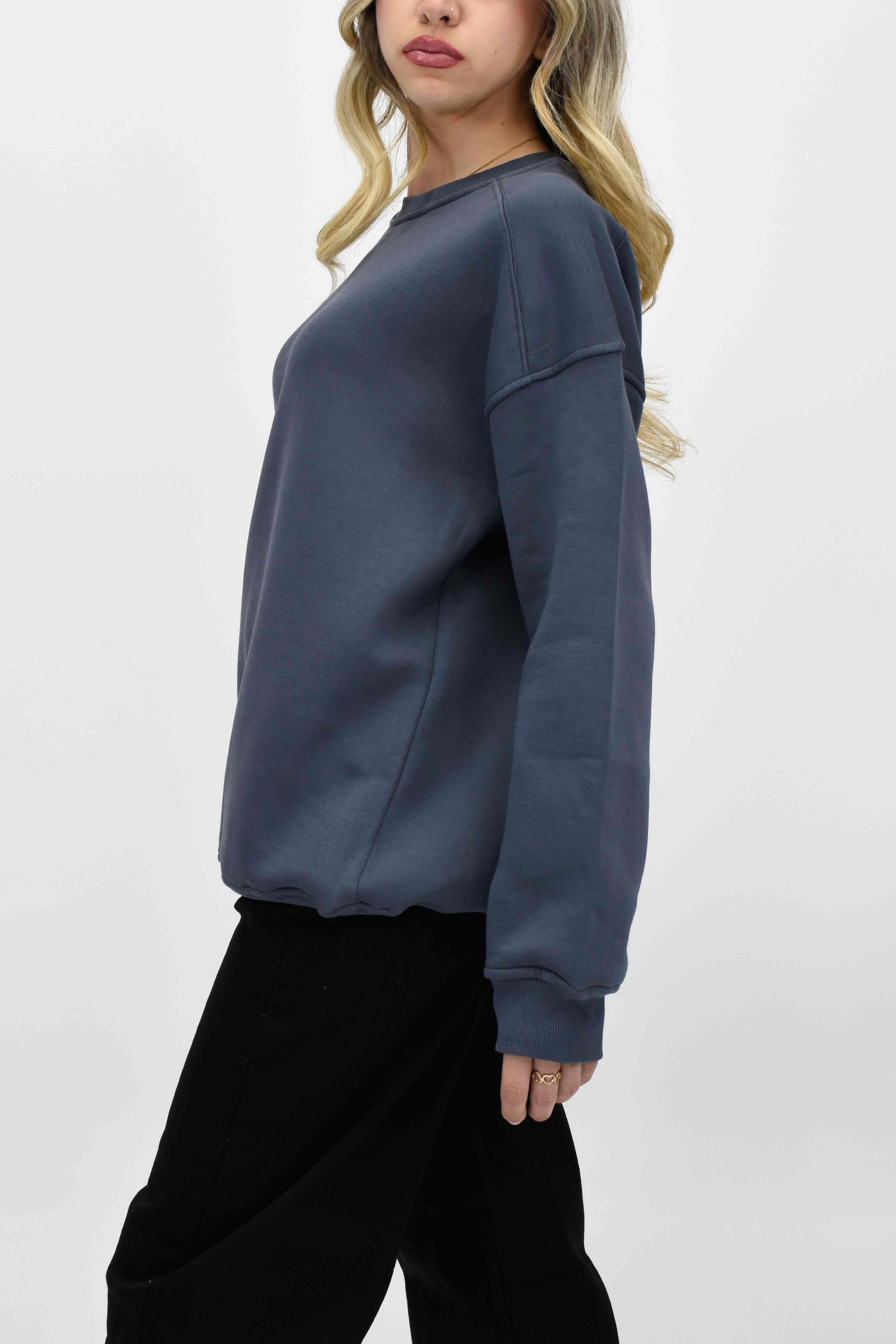 Oversize Sweatsirt-Füme 