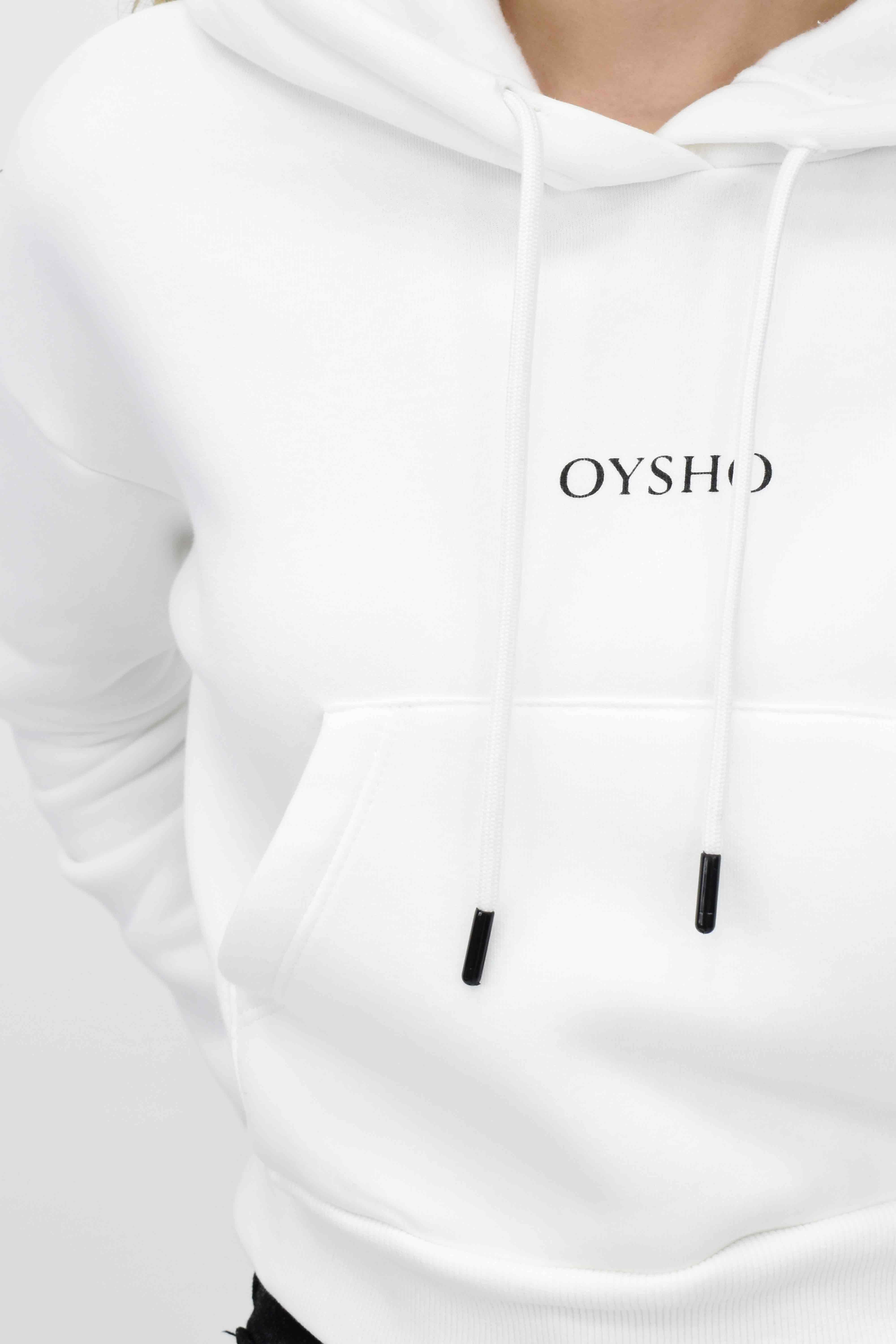 Oysho Baskılı Sweatshirt-Beyaz 