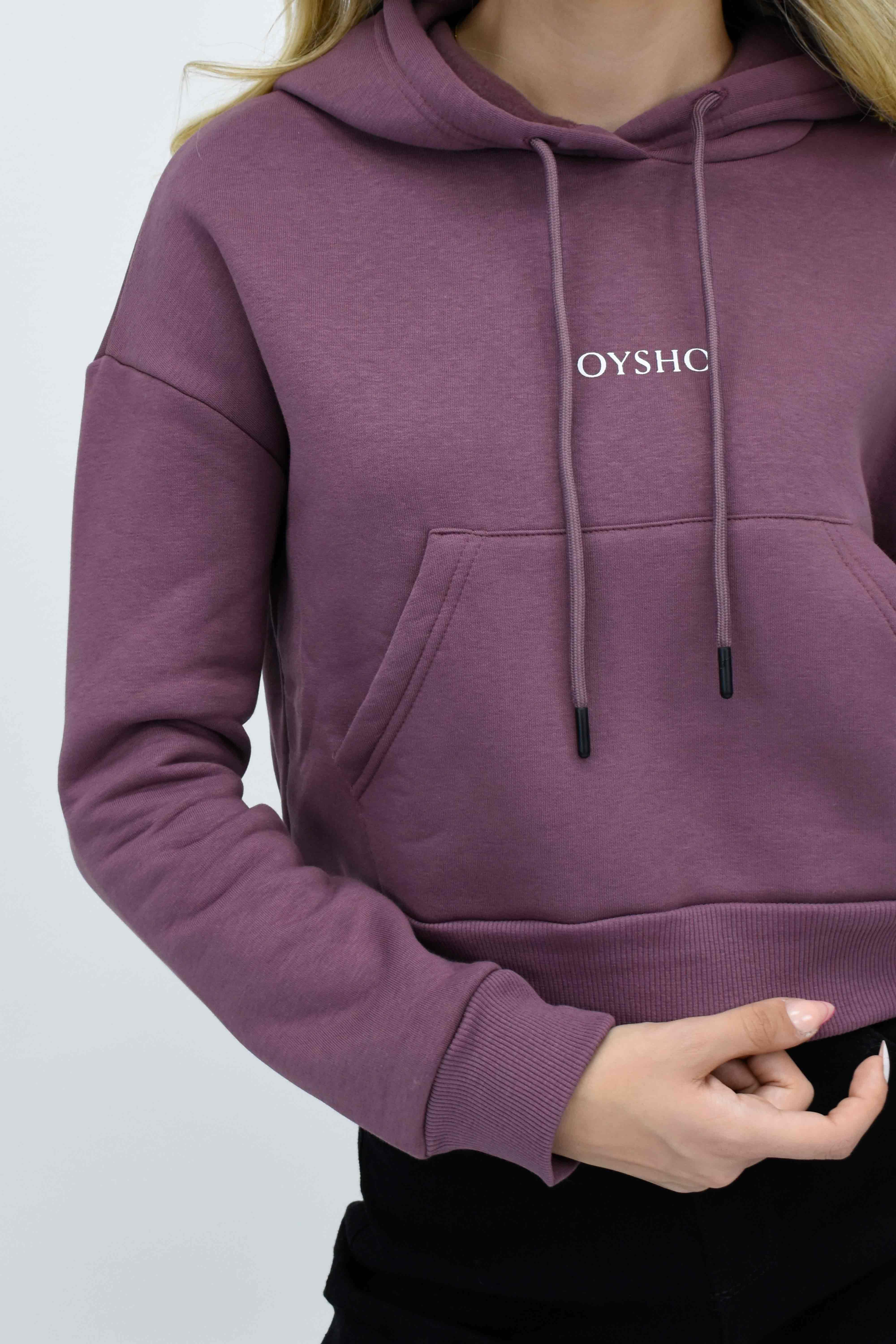 Oysho Baskılı Sweatshirt-Gül Rengi