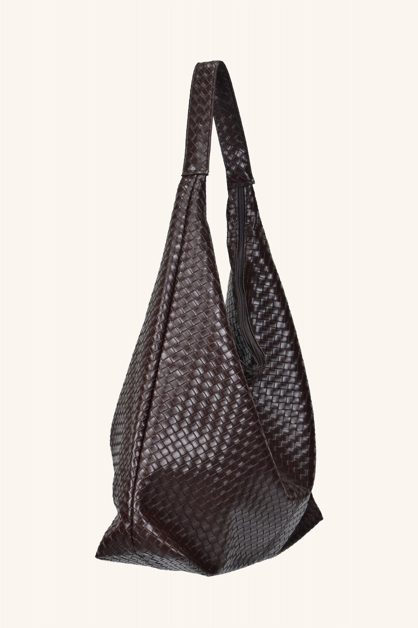 Zen Büyük Boy El ve Omuz Çantası - Kahverengi