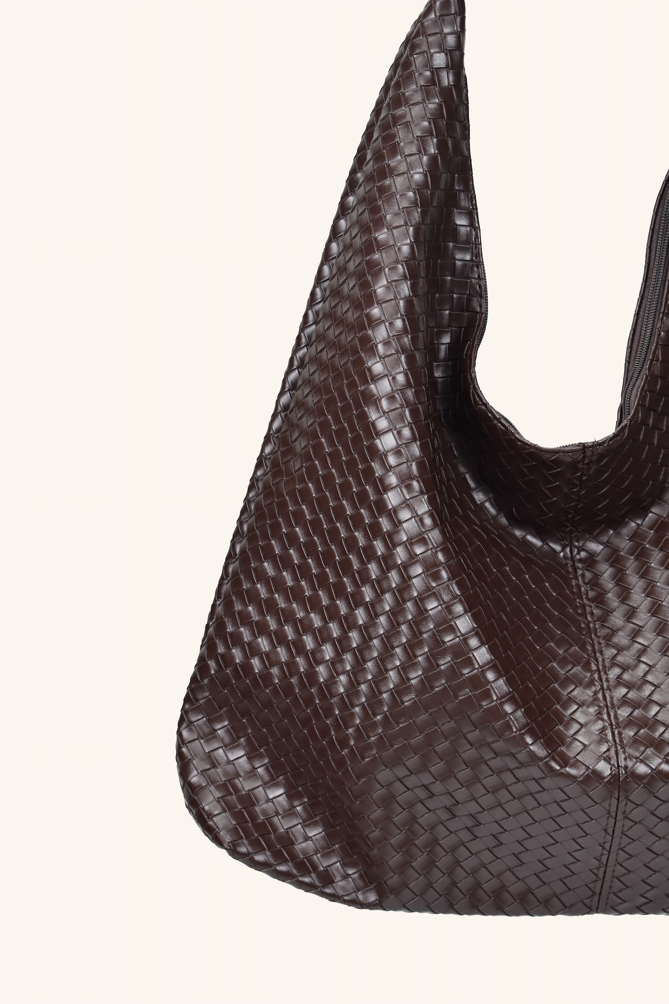 Zen Büyük Boy El ve Omuz Çantası - Kahverengi