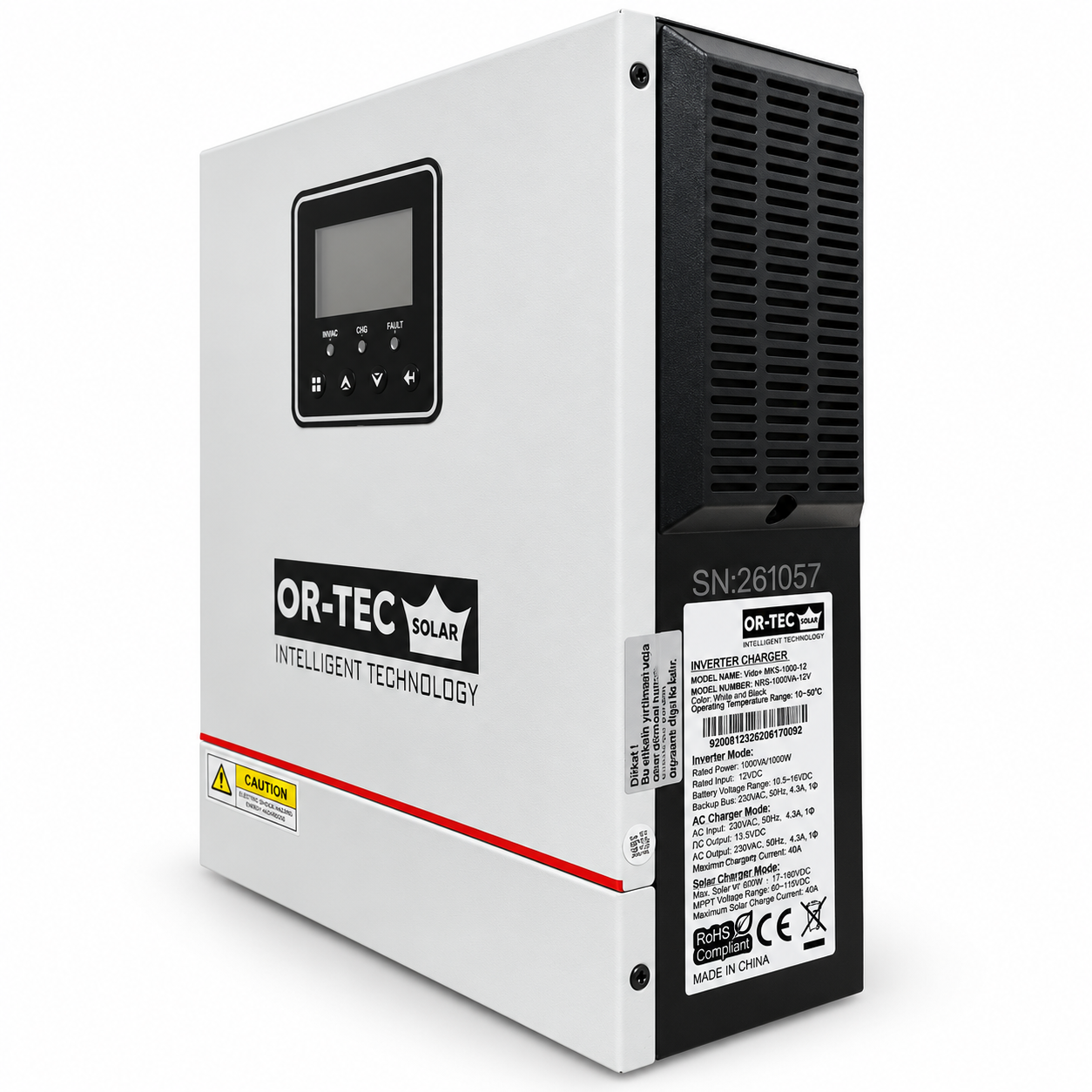 OR-TEC Solar 12 V 1 KW MPPT Akıllı İnverter / 150 VOC