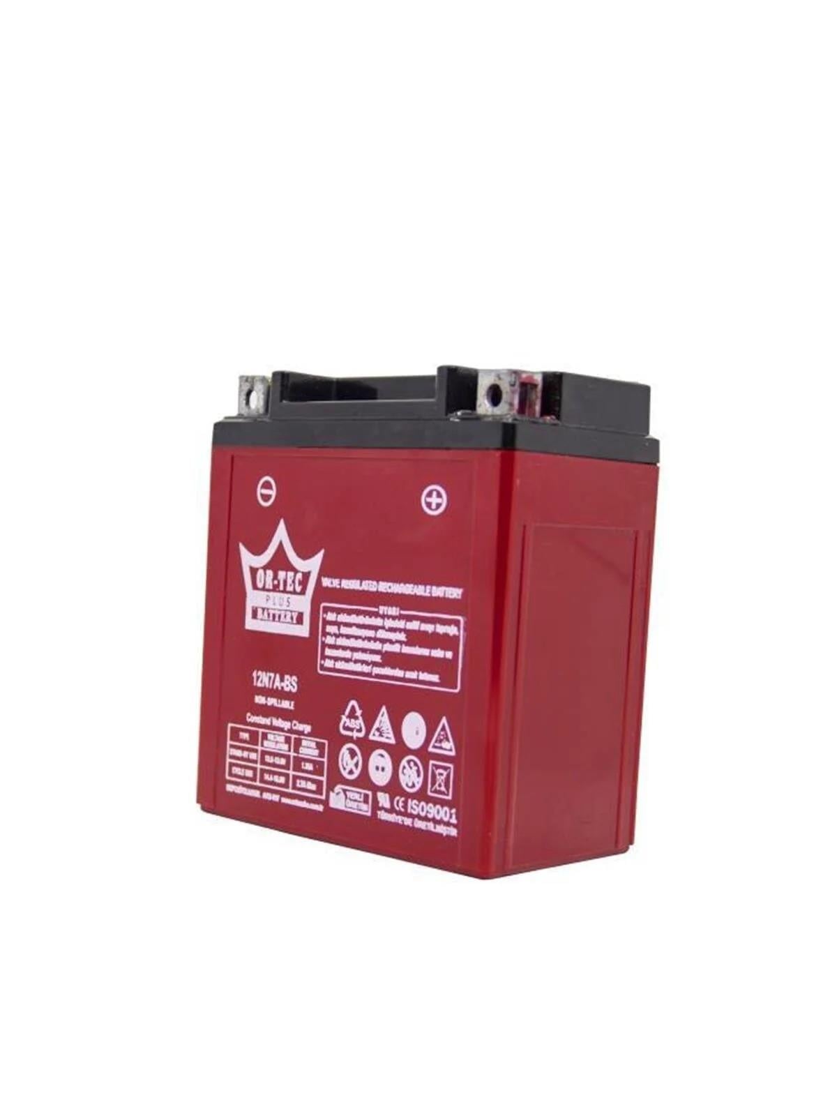 ORTEC 12V 7AH 12N7A-BS MOTOSİKLET AKÜSÜ
