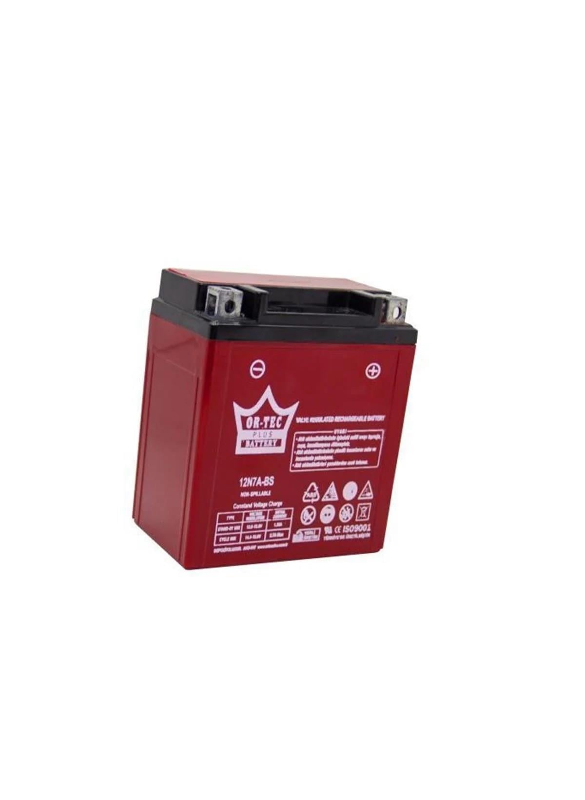 ORTEC 12V 7AH 12N7A-BS MOTOSİKLET AKÜSÜ