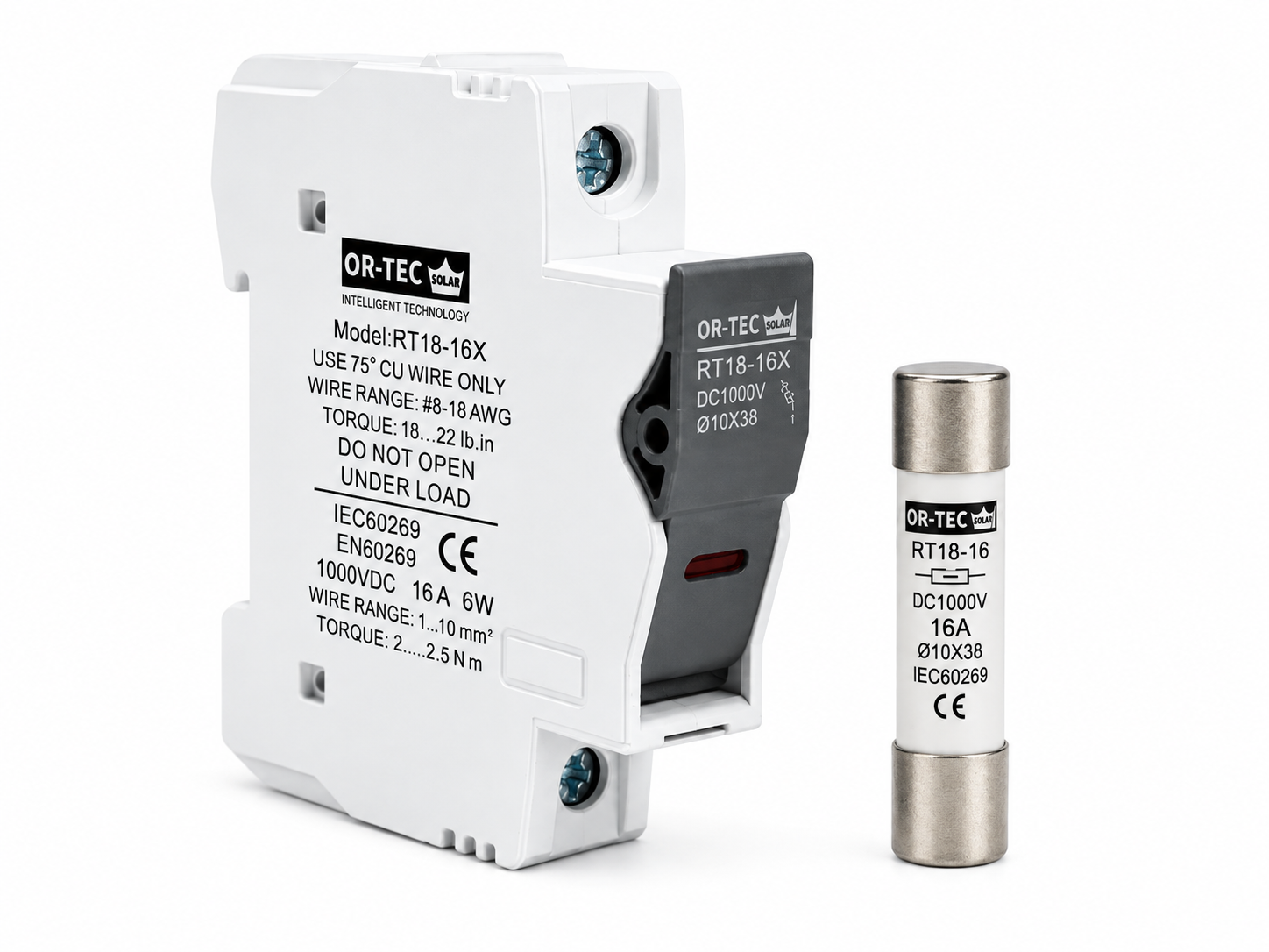 Ortec 16A DC Sigorta + Sigorta Yuvası