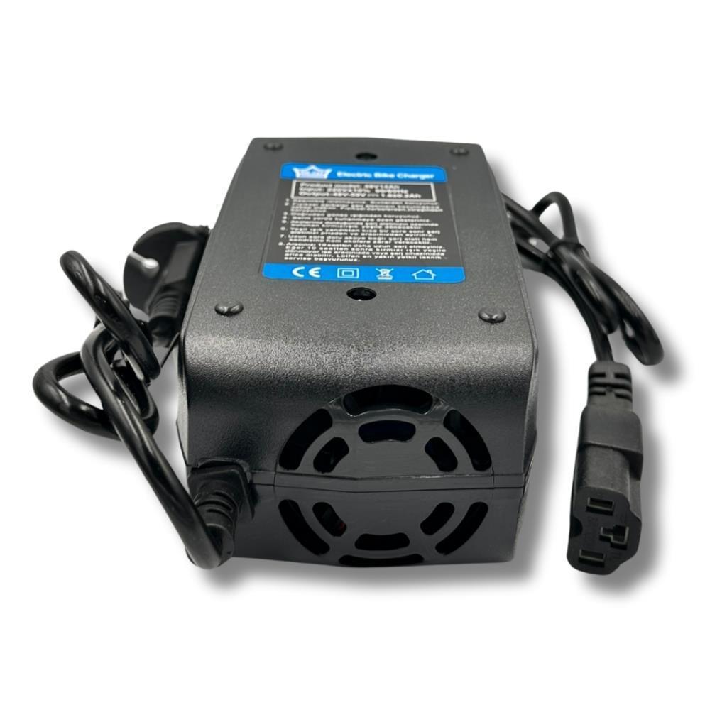 ORTEC 48v 14Ah Elektrikli Bisiklet Şarj Cihazı Fanlı Volta VSM Uyumlu