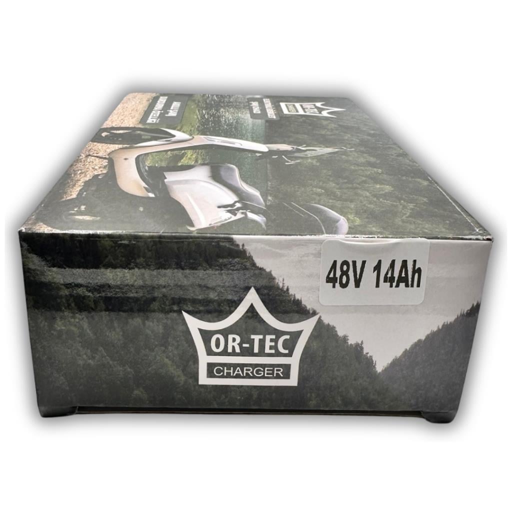 ORTEC 48v 14Ah Elektrikli Bisiklet Şarj Cihazı Fanlı Volta VSM Uyumlu