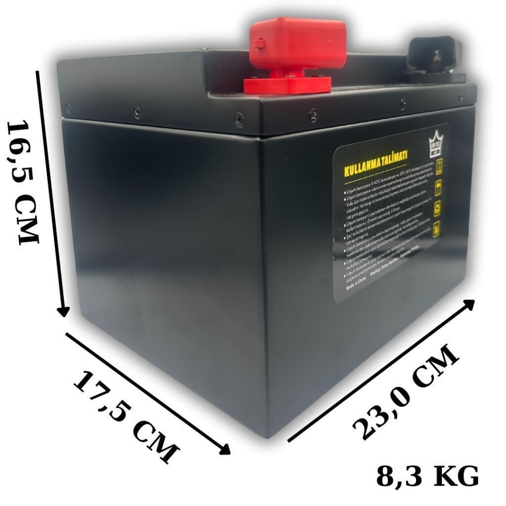 ORTEC 60V 15AH Lityum LiFePO4 Elektrikli Motosiklet Batarya + 60V 5A Lityum Şarj Aleti 
