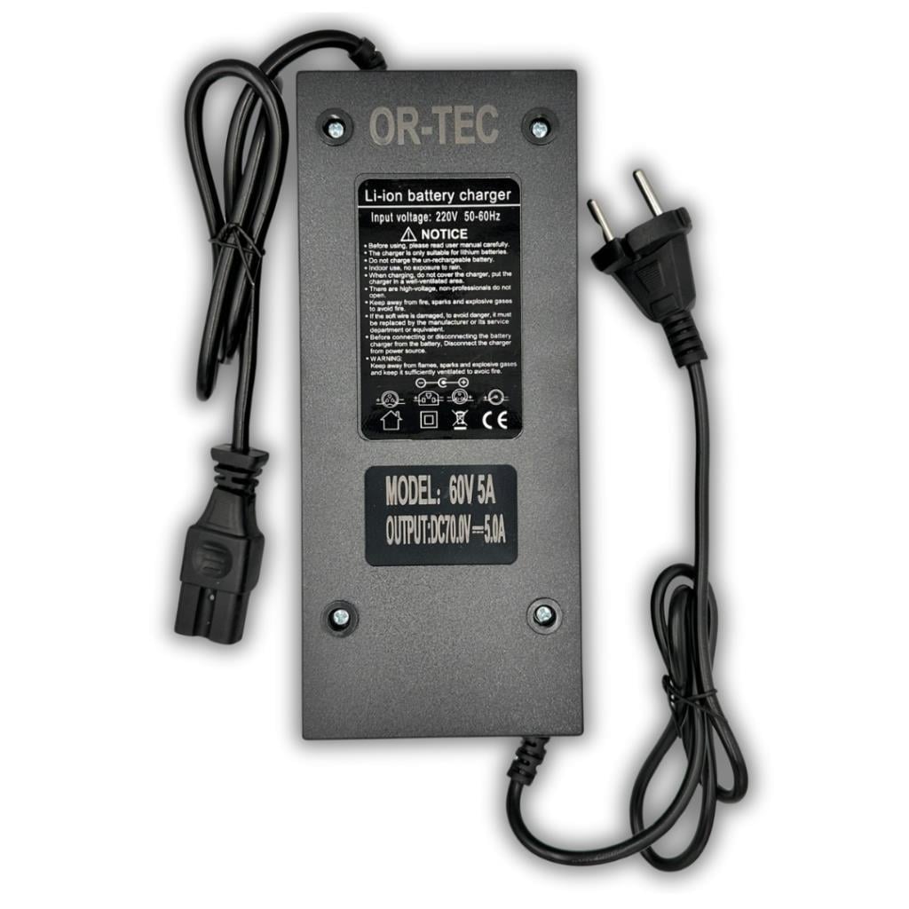 ORTEC 60V 5A Li-Ion ve LiFePO4 Akıllı Lityum Akü Şarj Cihazı