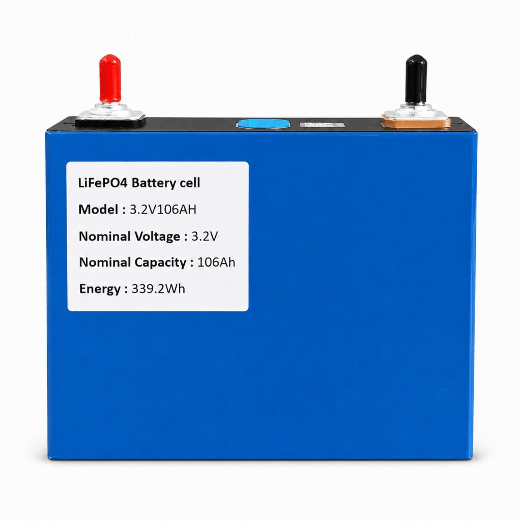 Ortec Solar 3.2V 106Ah LiFePo4 Gotion Prizmatik Pil Hücresi