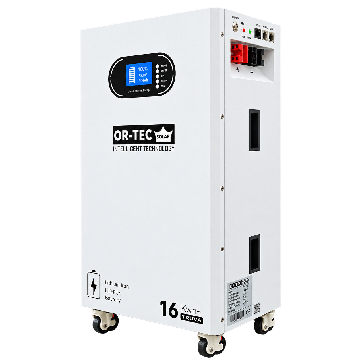 Ortec Solar Truva Serisi 16 kWh 51.2 V 314 Ah LiFePO4 Batarya