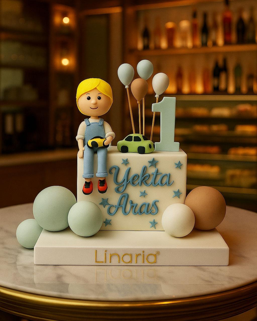Arabalı Balonlu Pasta