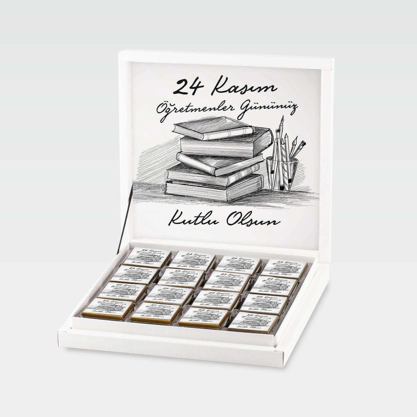 Öğretmenler Günü Sargılı Madlen Çikolata 48'li Paket 5