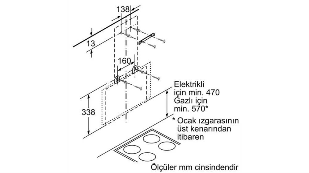 Bosch DWK065G60T Davlumbaz