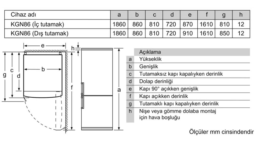Bosch KGN86AID2N Buzdolabı