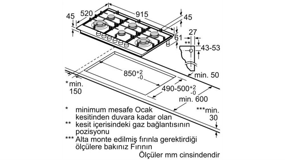 Bosch PCT9A5B90 Ankastre Ocak