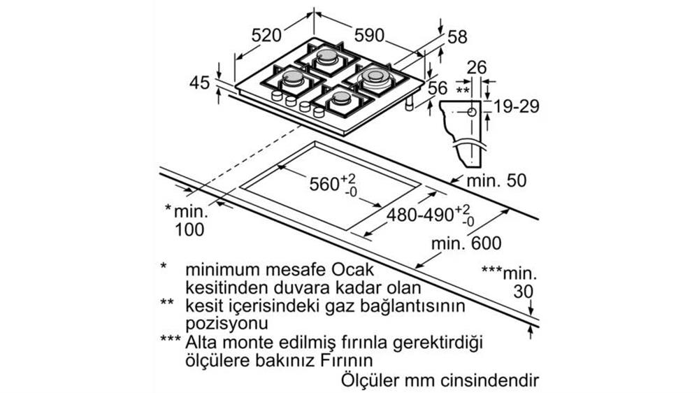 Bosch PNH6B6B10O Ankastre Ocak