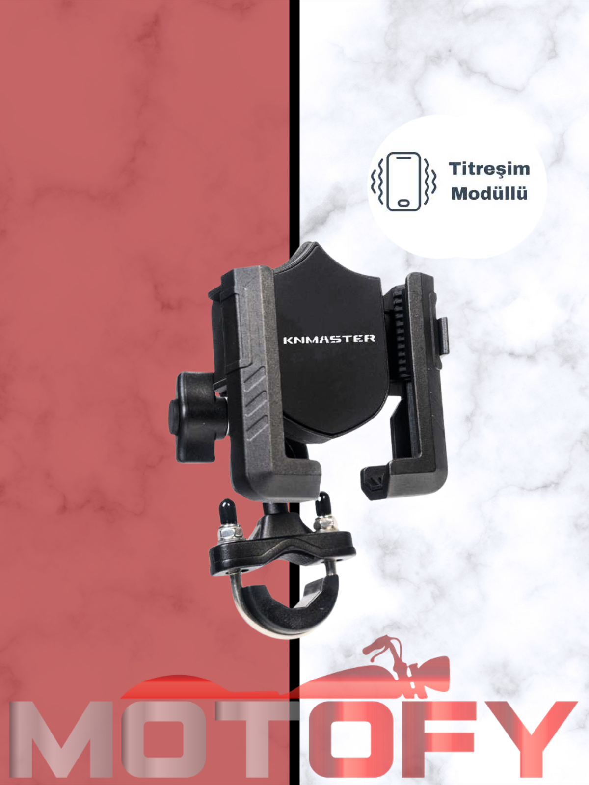  TT150 Titreşim Önleyicili Motosiklet Telefon Tutucu (Kamera Bağlantılı) 