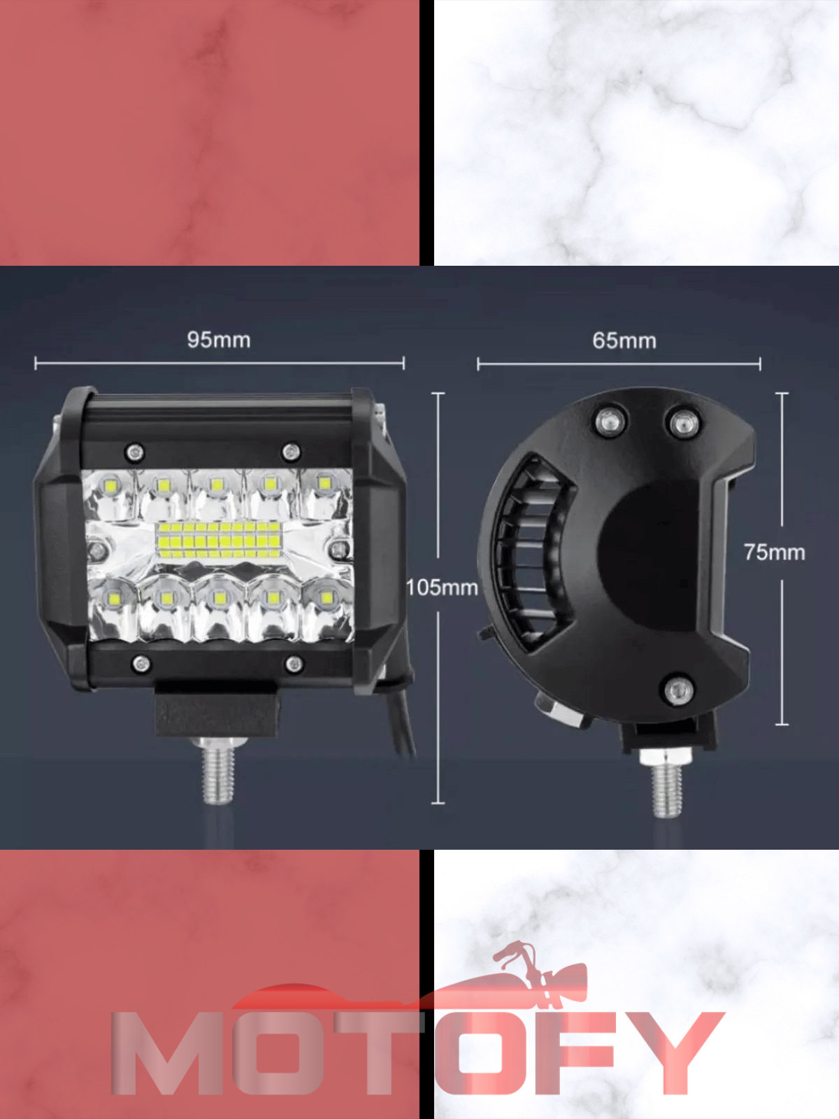 60 W  20 LED COMBO  OFF ROAD ÇALIŞMA LAMBASI MOTOSİKLET SİS FARI 2 ADET YÜKSEK AYDINLATMA KALİTESİ
