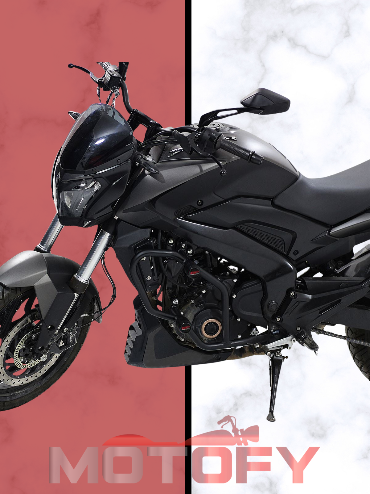Bajaj Dominar 250 / 400 2020-2024 Uyumlu Motor Koruma Demiri Siyah