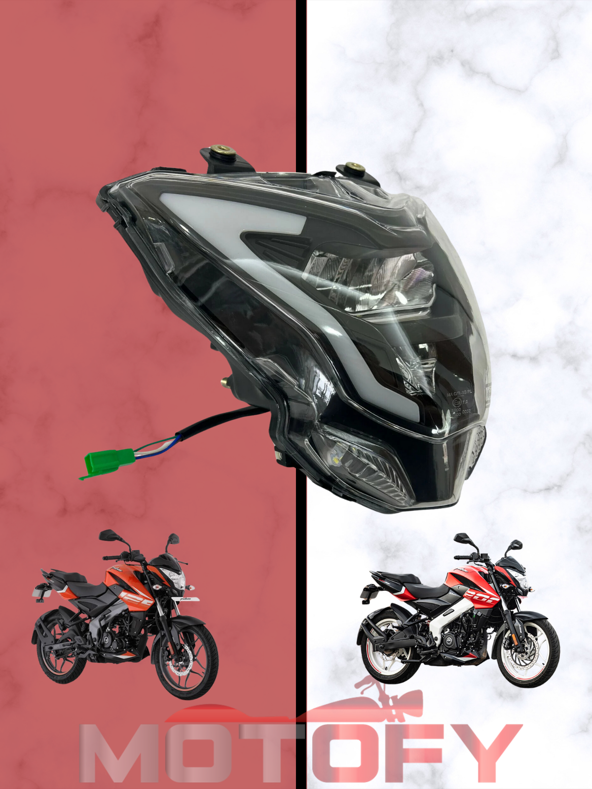 BAJAJ PULSAR NS 200 LED FAR GÜNDÜZ LEDLİ - ÜSTÜN AYDINLATMA CSP LED TEKNOLOJİSİ E BELGELİ 