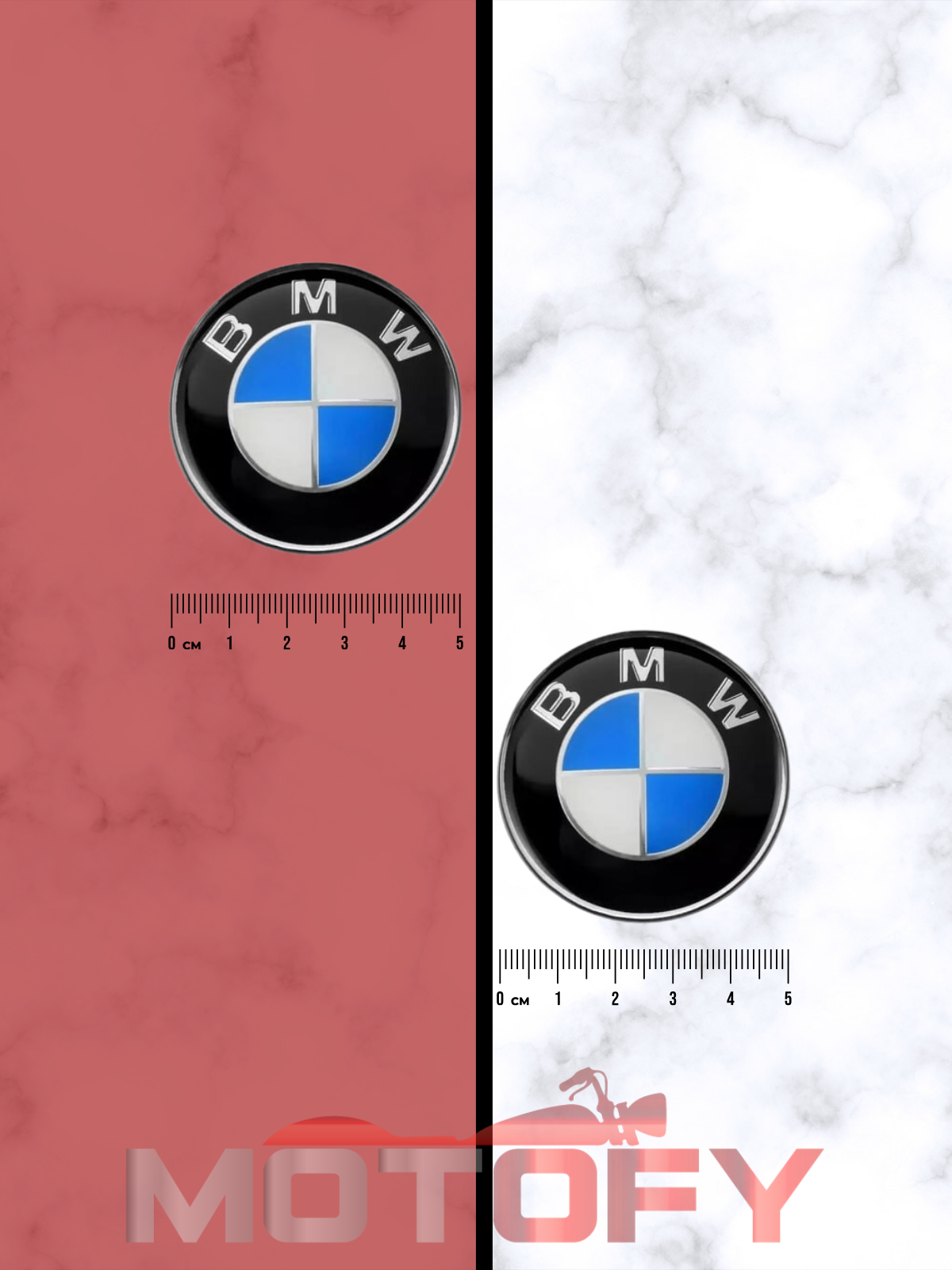 BMW Logo Damla Etiket 5x5cm 2'Li