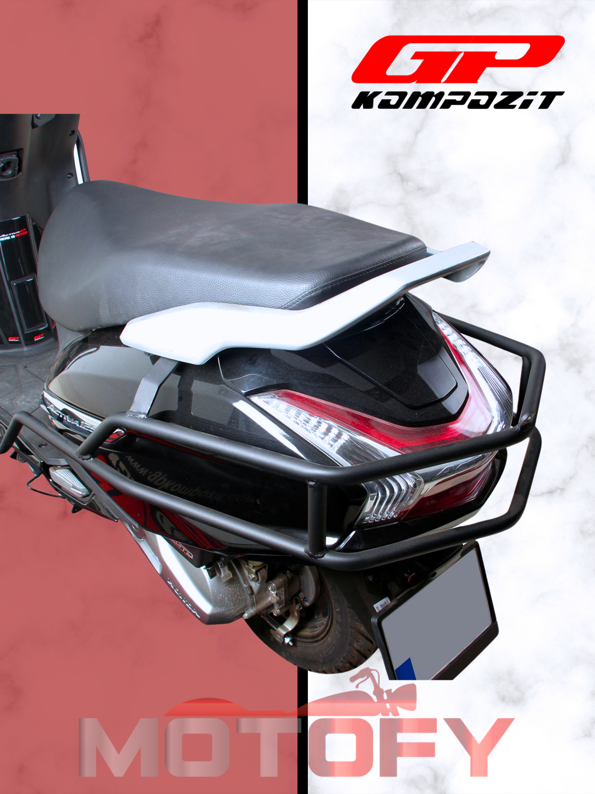 GP Kompozit Honda Activa 2023-2024 Uyumlu Motor Koruma Demiri