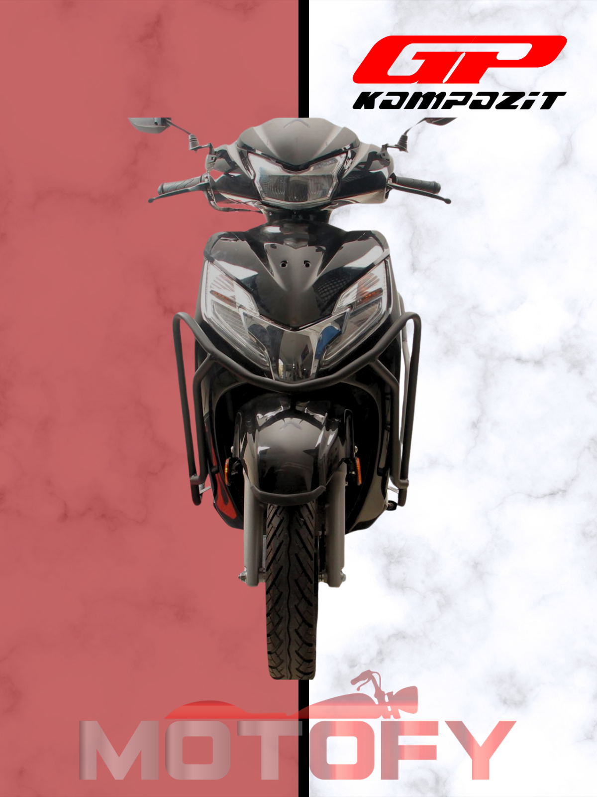 GP Kompozit Honda Activa 2023-2024 Uyumlu Motor Koruma Demiri