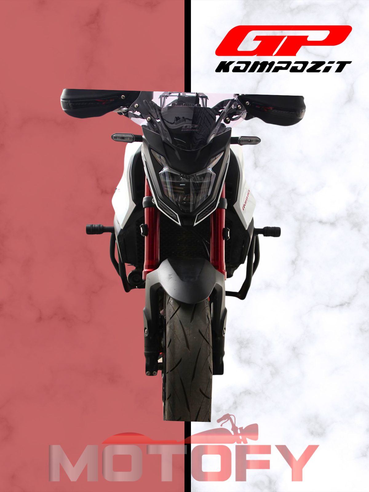 GP Kompozit Honda CB750 Hornet 2023-2024 Uyumlu Motor Koruma Demiri Siyah