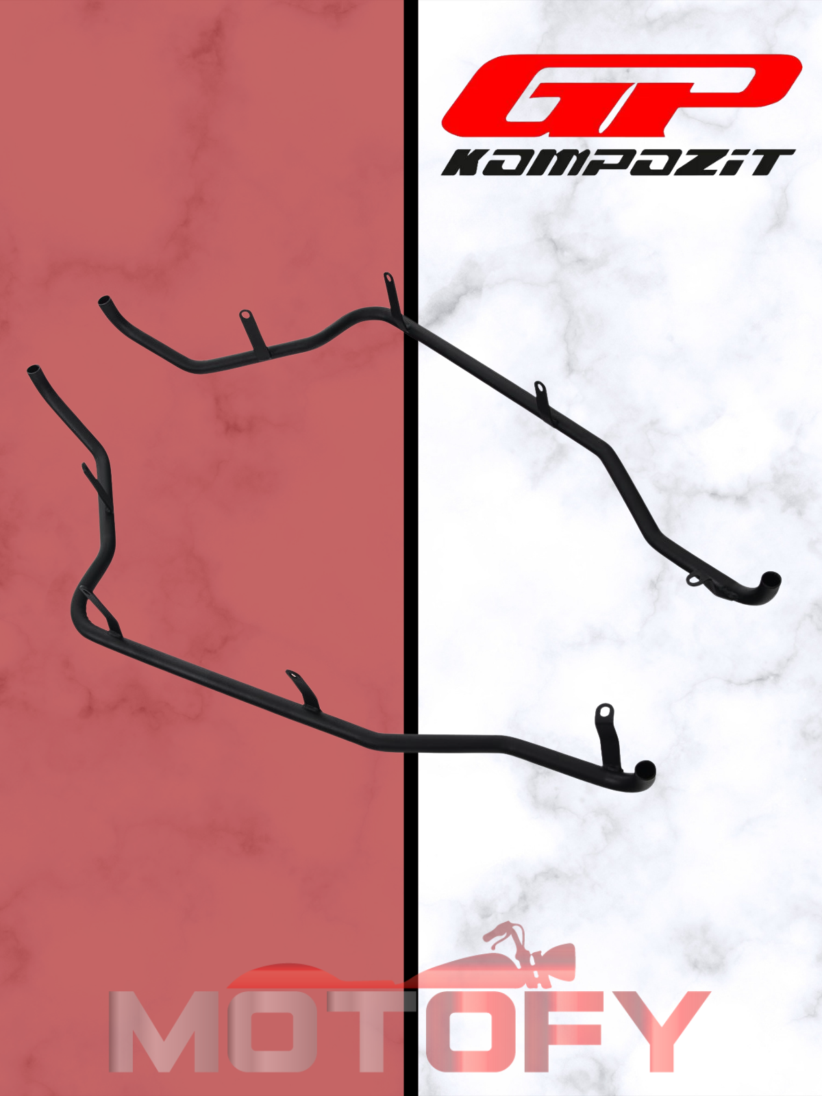 GP Kompozit Honda Forza 250 2018-2022 Uyumlu Yan Koruma Demiri Siyah