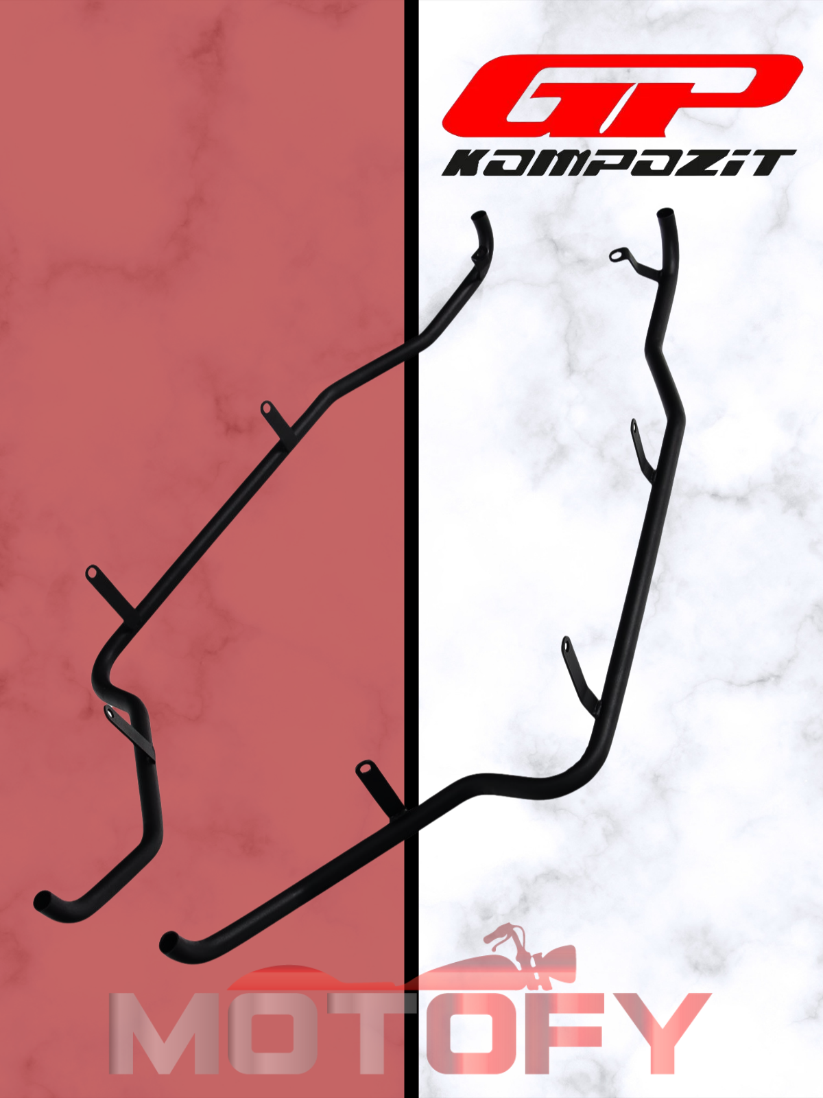 GP Kompozit Honda Forza 250 2018-2022 Uyumlu Yan Koruma Demiri Siyah