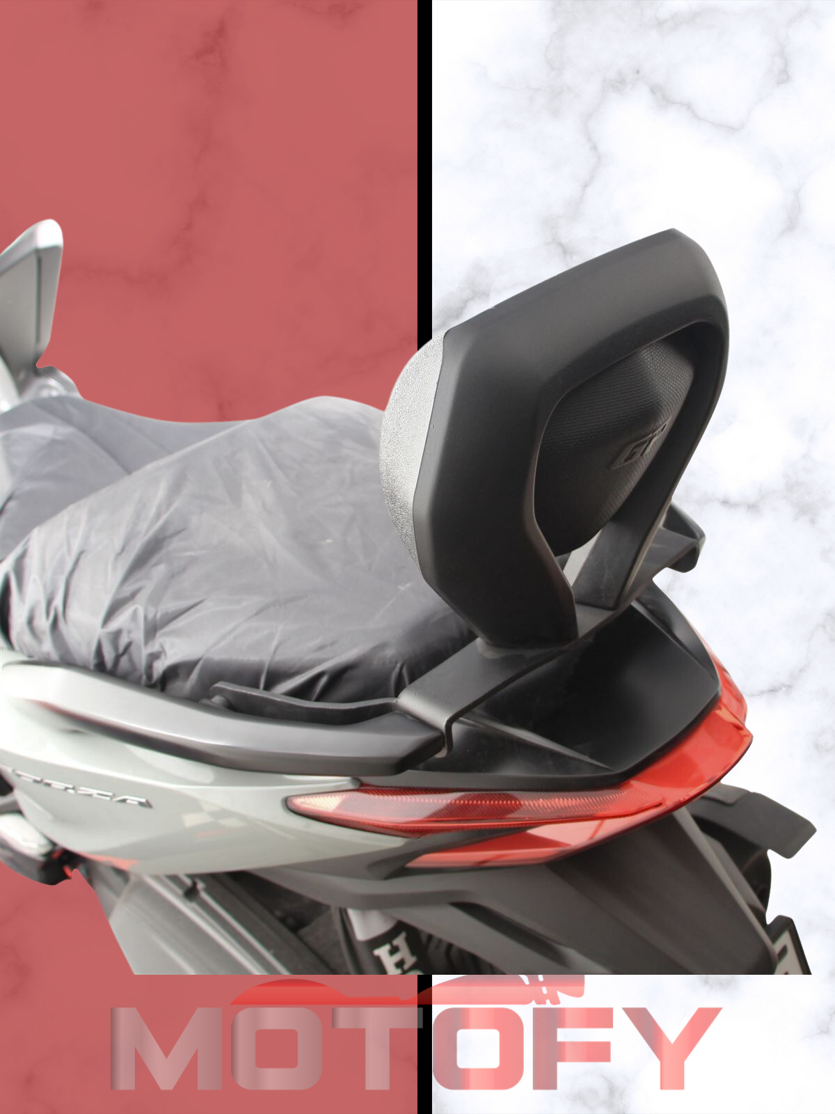 GP Kompozit Honda Forza 250 2023-2024 Uyumlu Sissy Bar Siyah