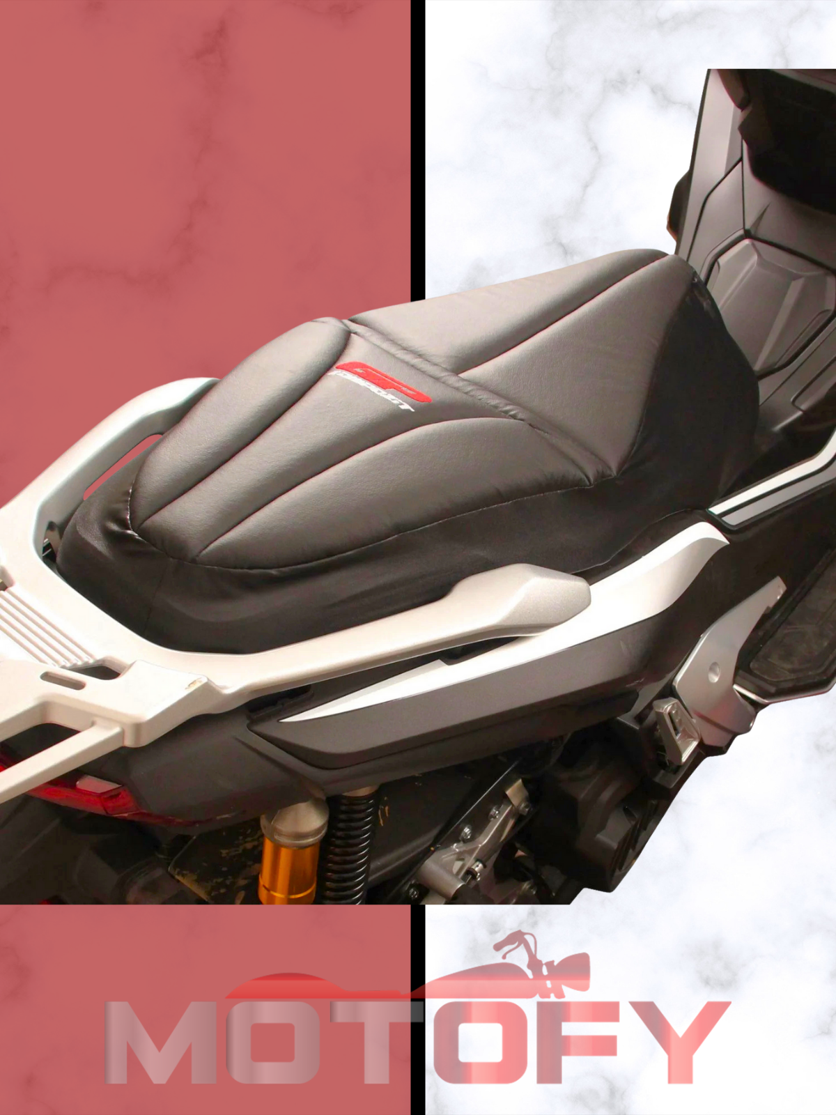 GP Kompozit RKS Veloce 150 2022-2024 Uyumlu Motosiklet Konfor Sele Kılıfı Siyah