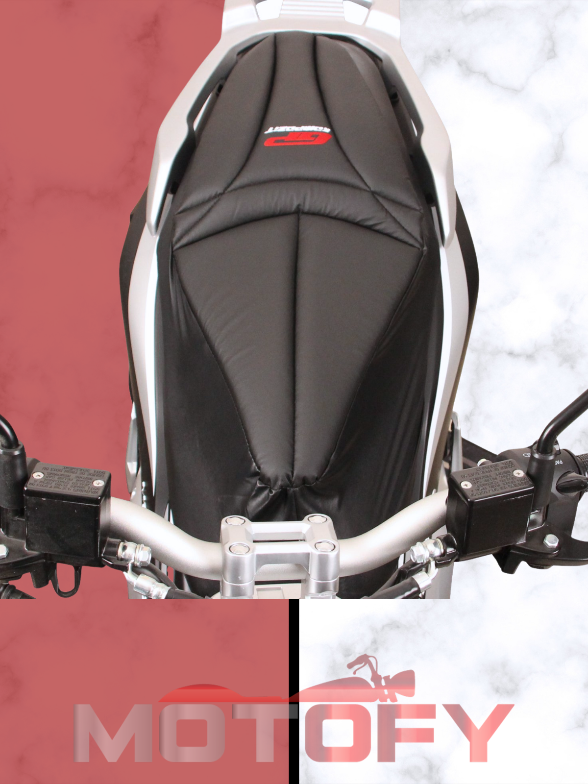 GP Kompozit RKS Veloce 150 2022-2024 Uyumlu Motosiklet Konfor Sele Kılıfı Siyah
