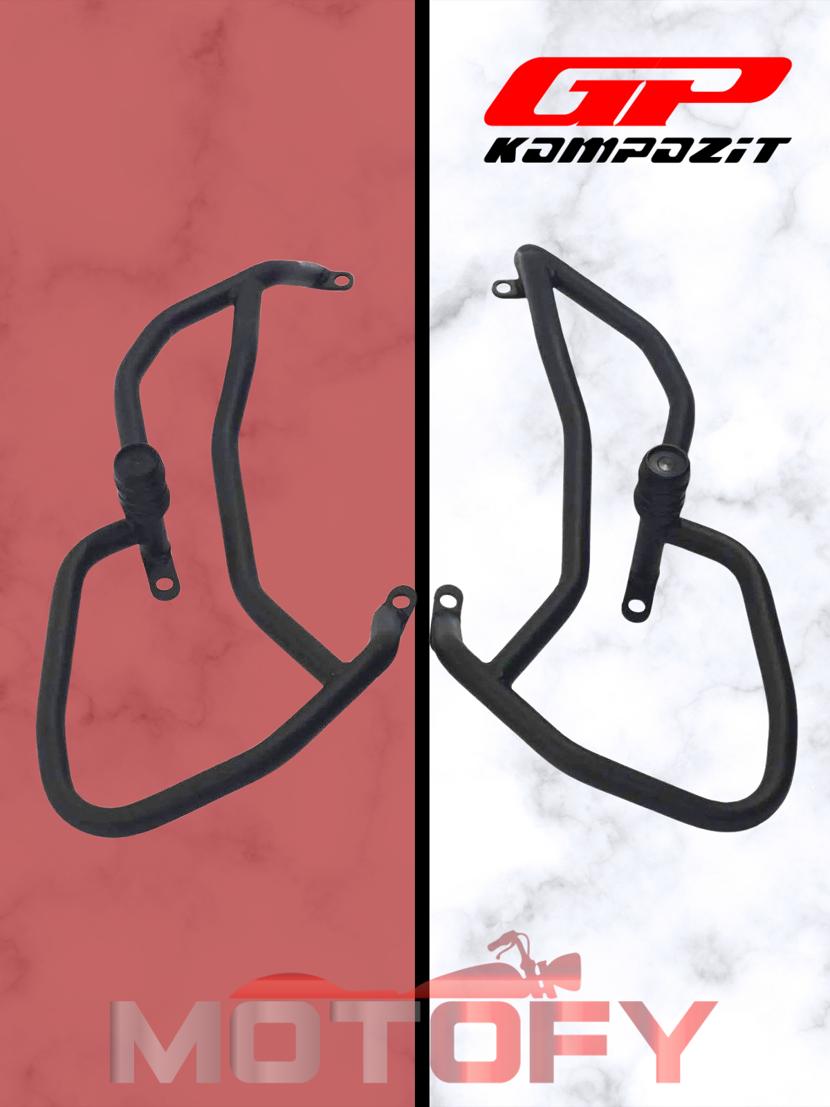 GP Kompozit Yamaha MT-09 Tracer / GT 2021-2024 Uyumlu Motor Koruma Demiri Siyah