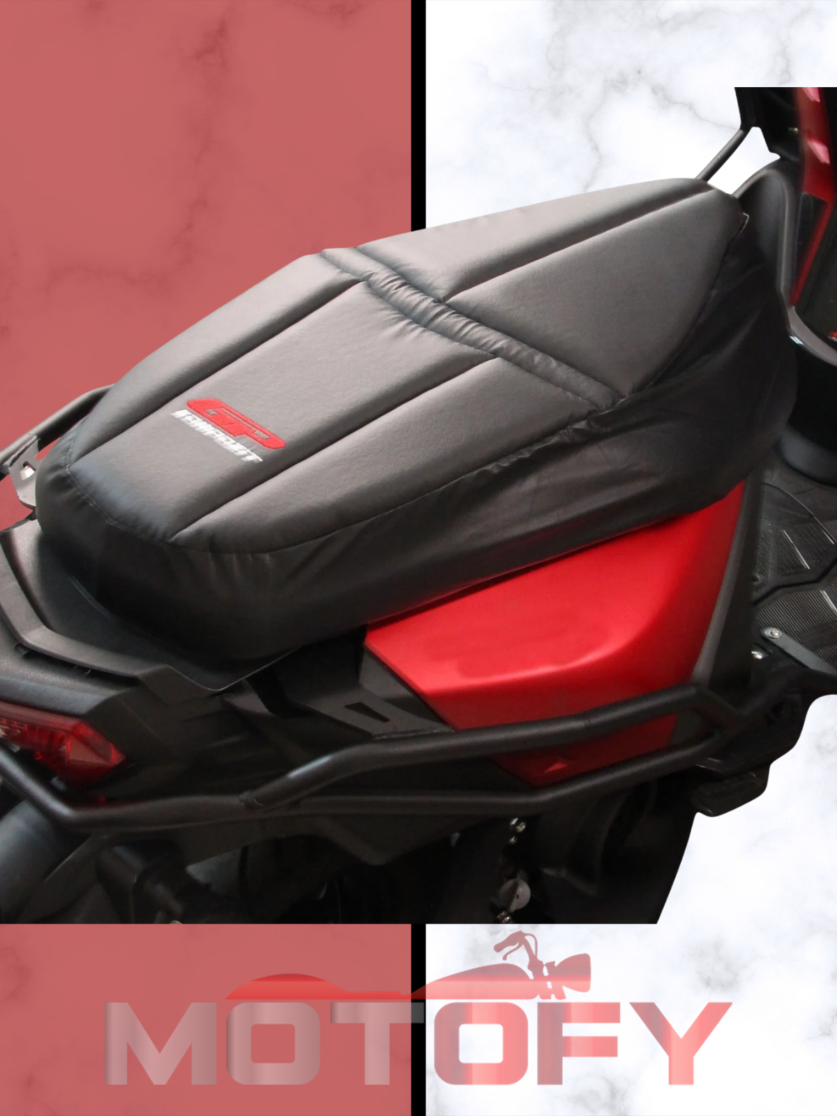 GP Kompozit Yamaha RayZR 2024 Uyumlu Motosiklet Konfor Sele Kılıfı Siyah
