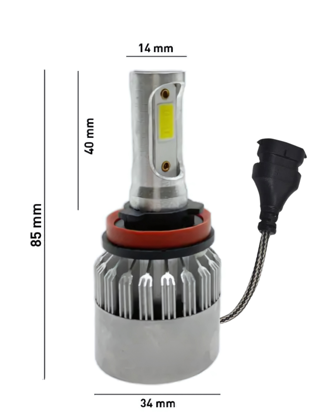 H11 LED FAR AMPÜLÜ TAKIMI BEYAZ 72W 8400 LÜMEN (2 ADET)