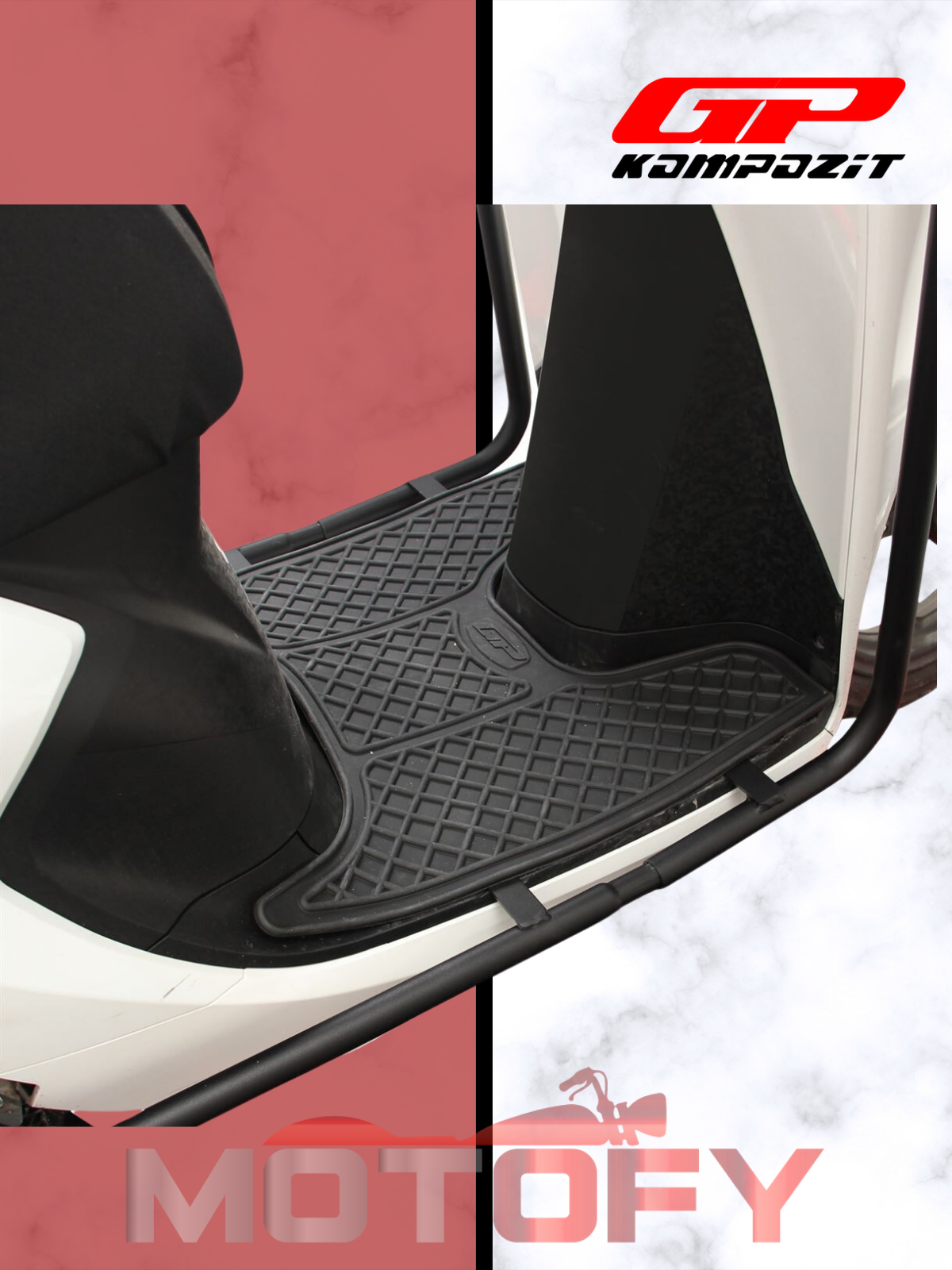 Honda Dio 2021-2024 Uyumlu Kauçuk Paspas Siyah