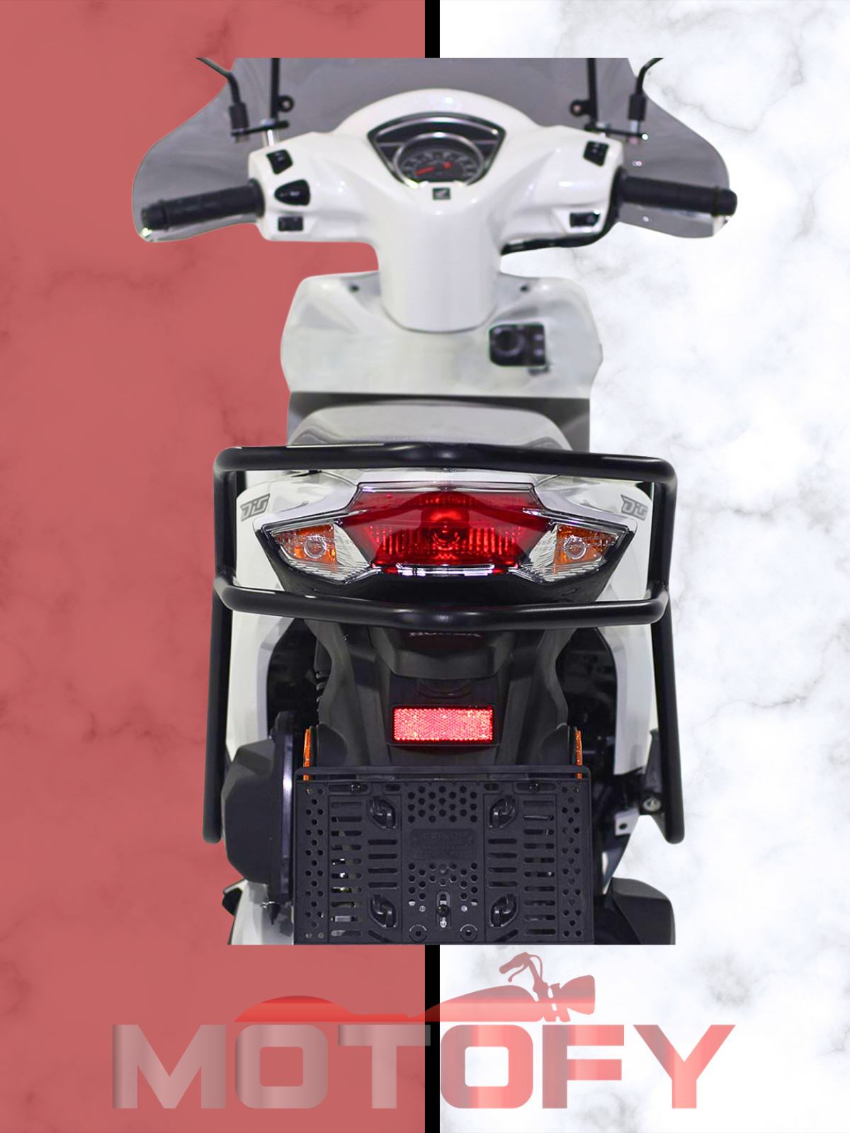 Honda Dio 2021-2024 Uyumlu Koruma Demiri Siyah