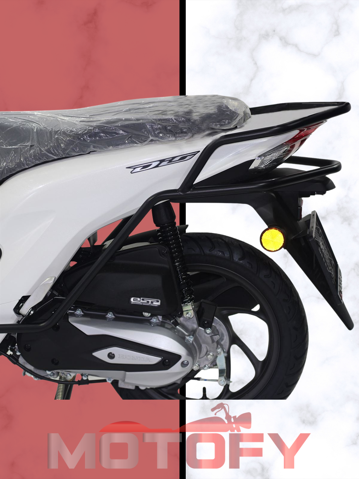 Honda Dio 2021-2024 Uyumlu Koruma Demiri Siyah